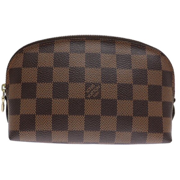 LOUIS VUITTON Authentic Brown Damier Pochette Pouch
